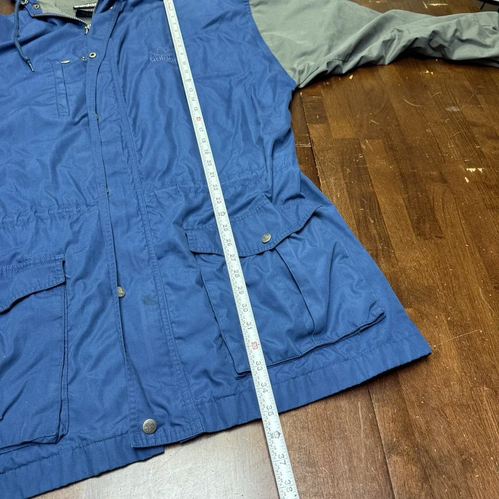 Vintage Adidas‎ Jacket XL 90s Spell Out Sleeve Parka Coat Color Block Trefoil